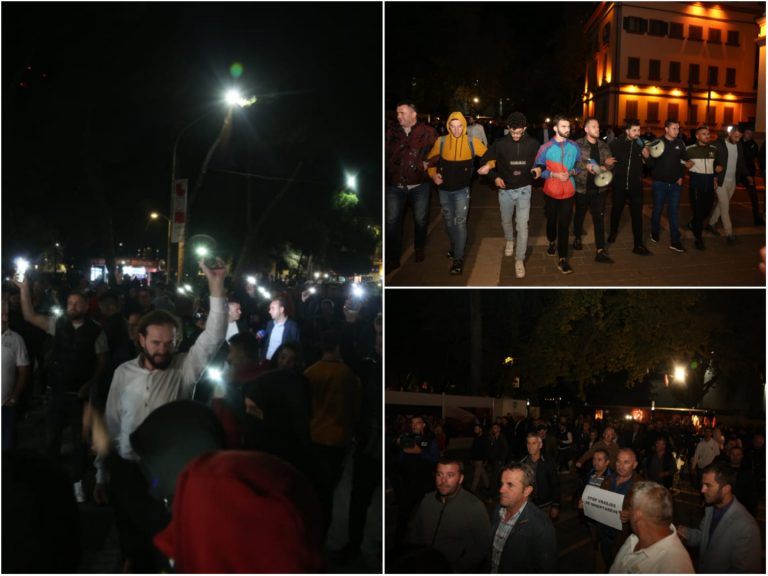 VIDEO – Vdekja e Lear Kurtit, qytetarët e Tiranës protestojnë tek Ministria e Brendshme dhe Kryeministria