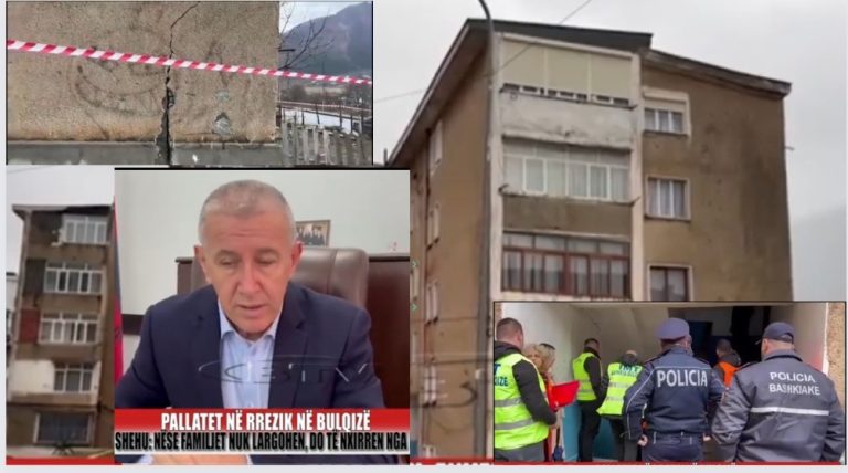 Pallatet e dëmtuara nga tërmeti në rrezik shembje. Prefekti: Nëse banorët nuk do dalin nga banesat policia do përdore forcën