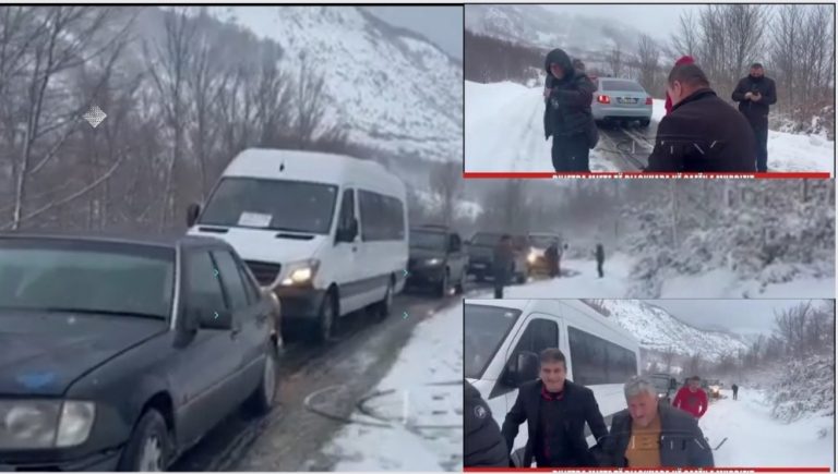Bllokohet rruga e Arbrit/ Dhjetra automjete bllokohen në baypass-in e Murrizit