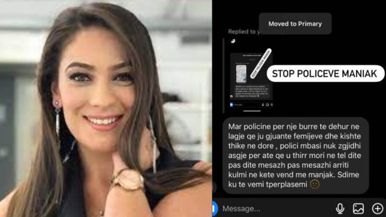 Aktorja Delinda Disha denoncon policin: Përveç gjobës, bëri si kodosh. Merrni masa!