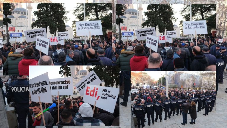 Incidentet në protestën e opozitës, policia arreston 2 persona dhe shpall në kërkim një tjetër