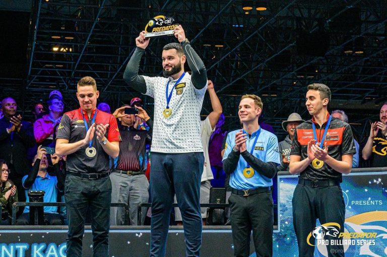 Eklent Kaçi shpallet kampion bote në bilardo
