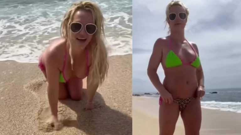 VIDEO – Britney Spears ‘provokon’ sërish fansat, shfaqet me bikini në plazh
