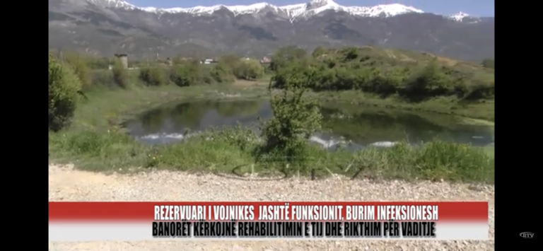 Rezervuari  i Vojnikes  jashtë funksionit, burim infeksionesh