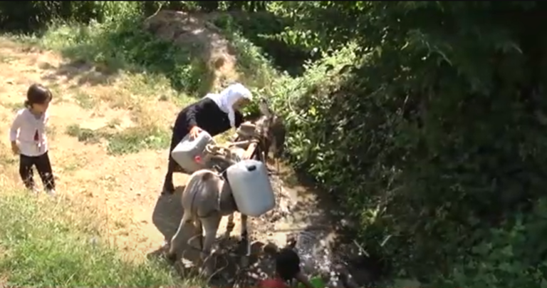 VIDEO – Mungon uji i pijshëm në Topojan, banorët mbushi ujë me gomar