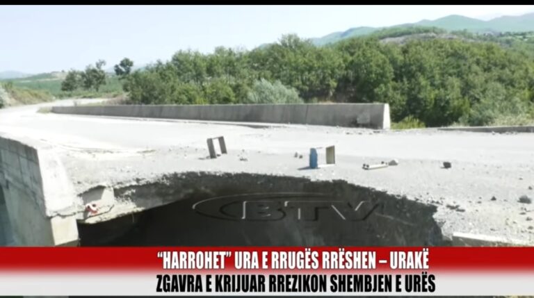 “Harrohet” ura e rrugës Rrëshen – Urakë