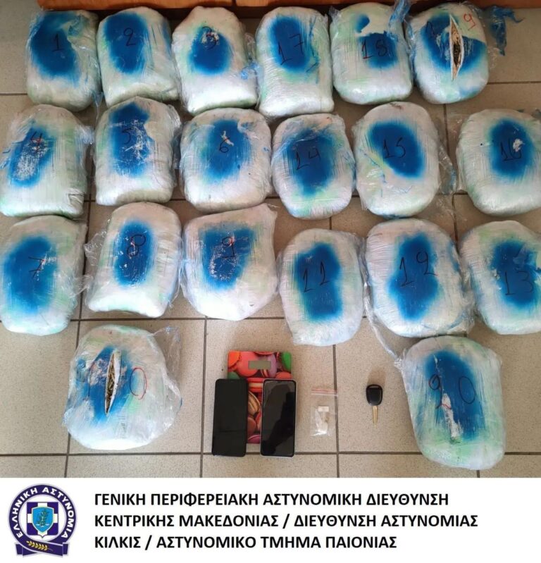 Drogë nga Shqipëria në Greqi, kapen 22 kg në Selanik, arrestohet 42-vjeçari shqiptar