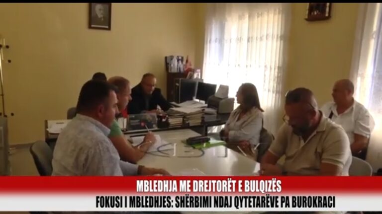 Bulqizë/ Zhvillohet mbledhja me drejtorët e institucioneve të rrethit