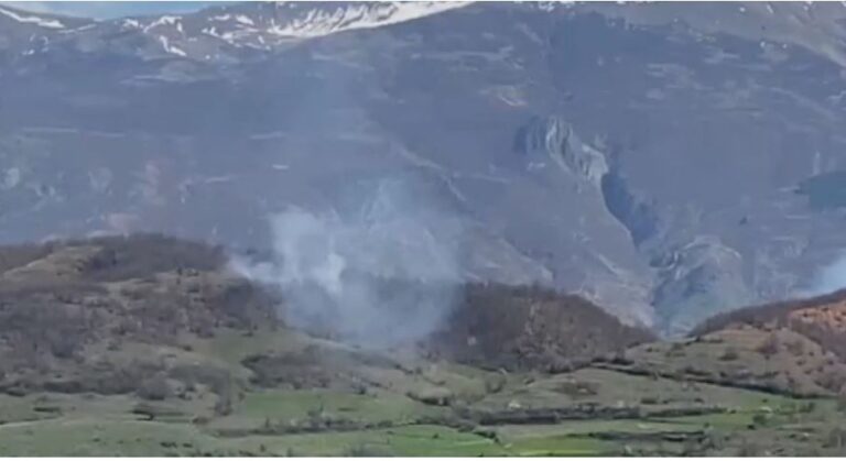 Zjarr në Bulqizë/ Përfshihen nga flakët 10 hektarë shkurre