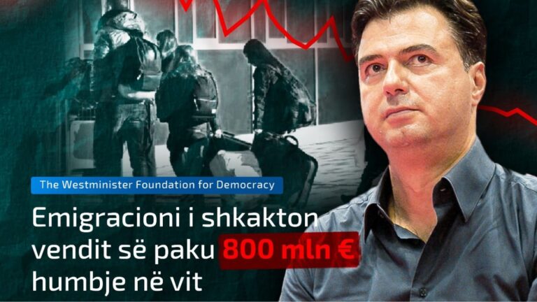 Raporti i “The Westminster Foundation for Democracy”, Basha: Emigracioni i shkakton vendit së paku 800 mln euro