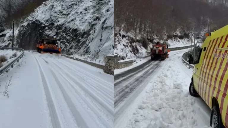 Pamje mbresëlënëse nga Kelmendi, mbulohet nga dëbora në nëntor