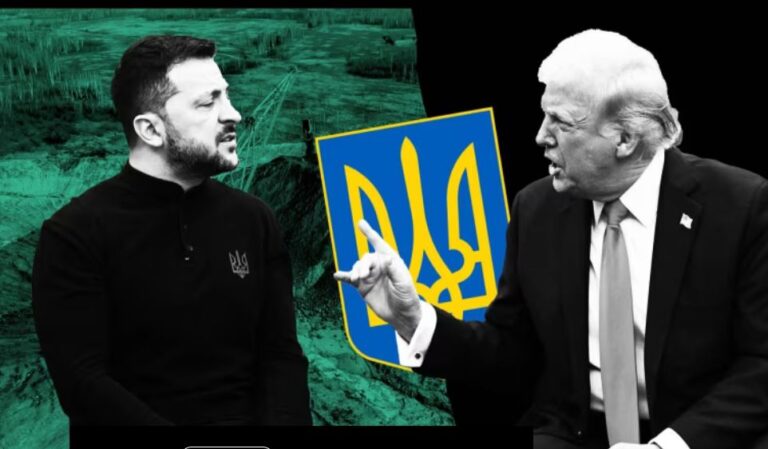 Si e joshi Volodymyr Zelensky Donald Trumpin me mineralet e Ukrainës