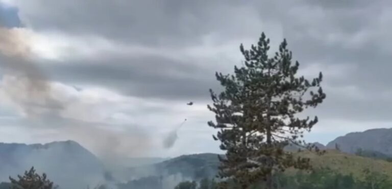 Vazhdon të mbeten aktive vatrat e zjarrit në Parkun Kombëtar të Lurës, rrezikohen disa banesa, angazhohen dhjetëra forca në terren